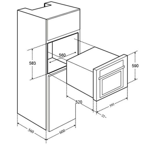 Lò Nướng Âm Tủ CANZY CZ 06AU
