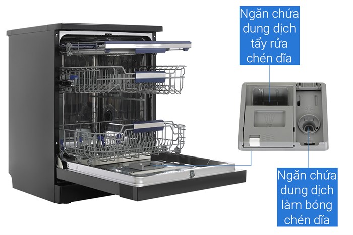 HDW-F605B-6 Máy rửa bát độc lập HAFELE HDW-F605B