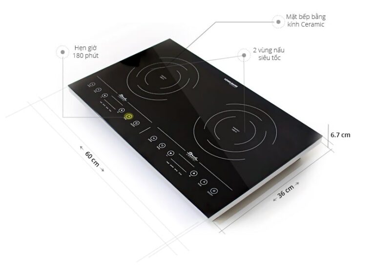 Bếp Từ 2 Vùng Nấu Rommelsbacher CT 3410/IN